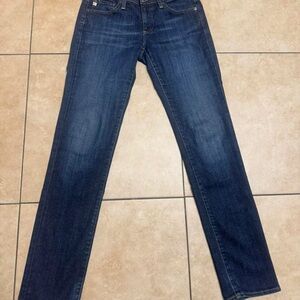 AG Adriano Goldschmied Indigo Straight Leg Jeans